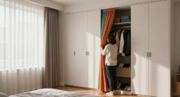 I Ditched My Closet Doors For $60 Pleated Curtains (See Why!)