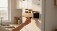 This Magnetic Shelf Turns The Empty Side Of Your Fridge Into Extra Storage Space