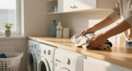 A Laundry Room Was An Eyesore Until IKEA Cabinets Gave It An Organized Redo