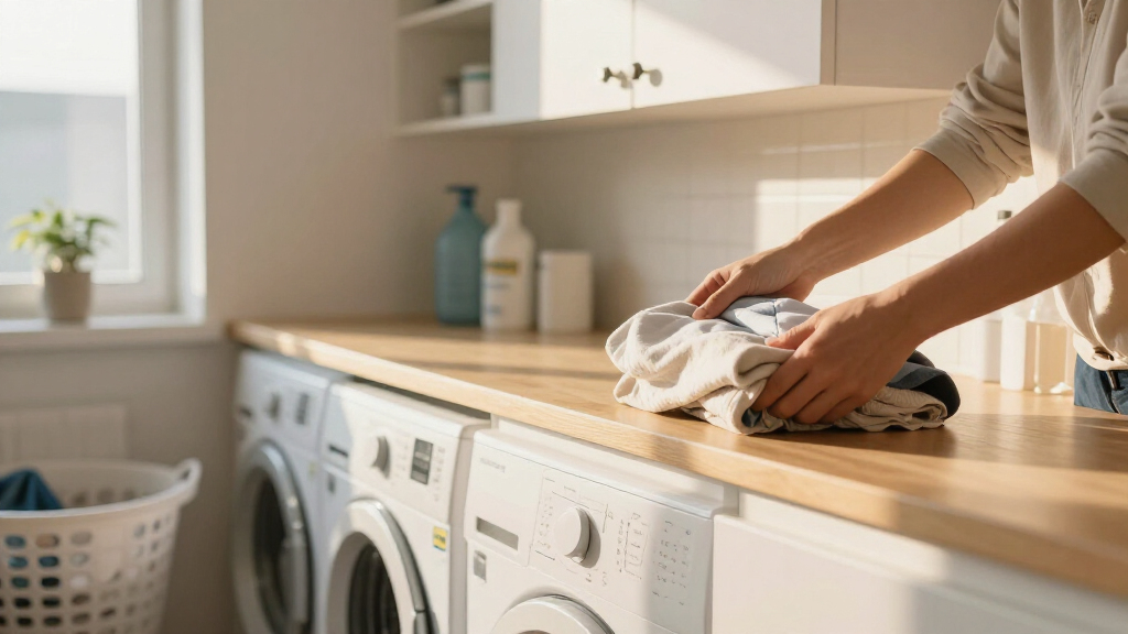 A Laundry Room Was An Eyesore Until IKEA Cabinets Gave It An Organized Redo