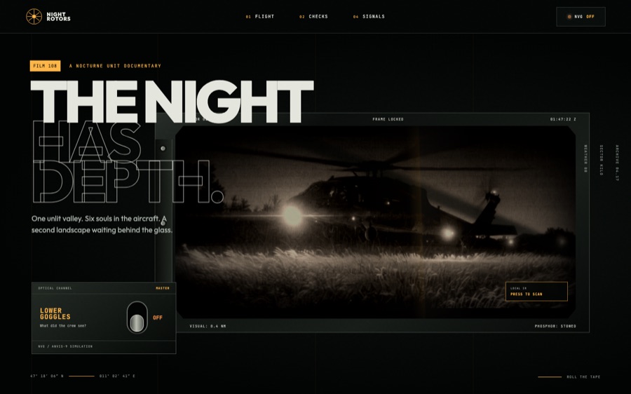 Night Rotors — Flight 47 After Dark