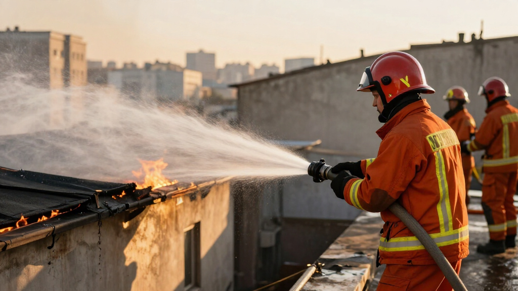 Fire On Roof Of Building In Ankara Under Control