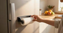I’ll Never Put My Paper Towel Holder On The Counter Again After Seeing This Hack