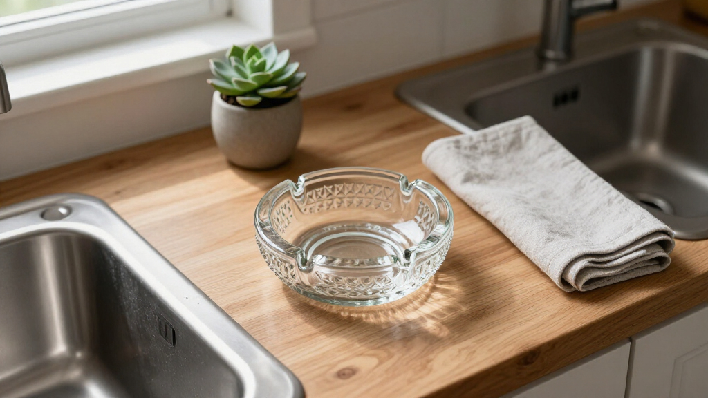 I’m Putting A Vintage Glass Ashtray By My Kitchen Sink (It’s So Pretty!)