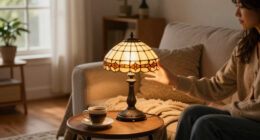 T.J. Maxx Is Selling Out Of This Tiffany-Inspired Accent Lamp