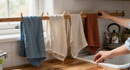 Build A Peg Rail That Lets Dish Towels Dry Separately