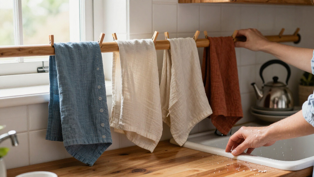 Build A Peg Rail That Lets Dish Towels Dry Separately