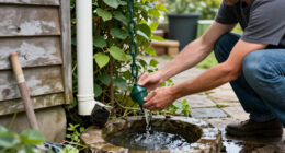 DIYers Hide Unsightly Downspouts With A Smart Design