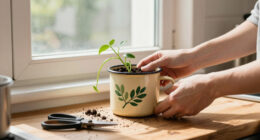 Don't Toss An Old Measuring Cup: Turn It Into An Adorable Hanging Planter