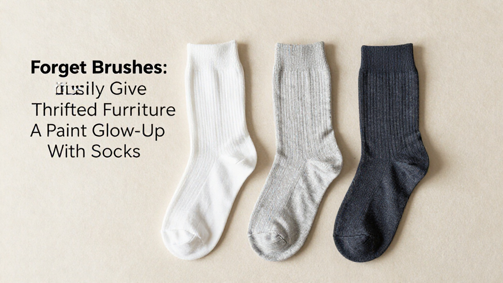 Forget Brushes: Easily Give Thrifted Furniture A Paint Glow-Up With Socks