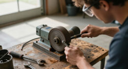 How To Use A Bench Grinder To Remove Rust From Tools