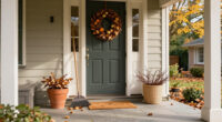 Not Pumpkins Or Blowups: A Charming Way To Decorate Your Front Door For Fall