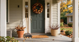 Not Pumpkins Or Blowups: A Charming Way To Decorate Your Front Door For Fall