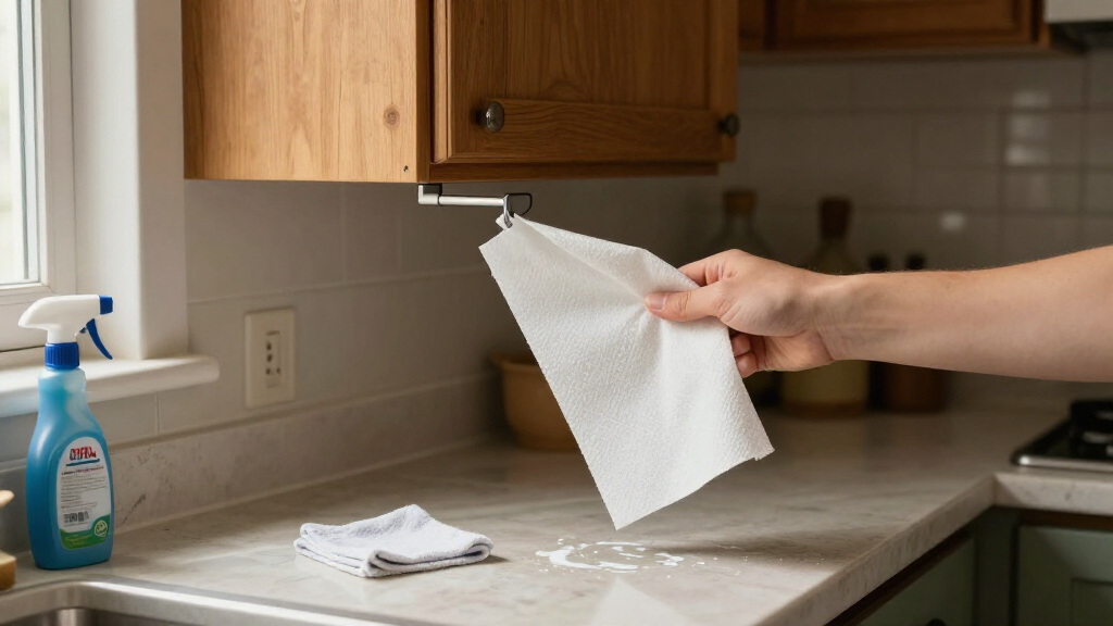Skip Metal Paper Towel Holders: Keep Them Off Your Counter With An Easy-Tear Alternative